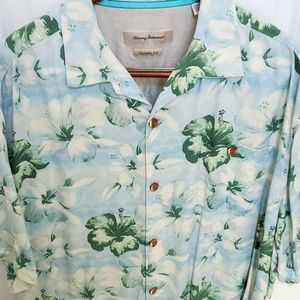 Tommy Bahama XXL short sleeve silk shirt